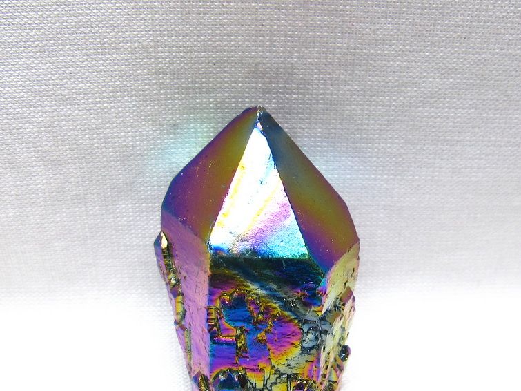 オーラクリスタル 原石 レインボーブルー エレスチャル オーラ水晶 一点物 171-8854