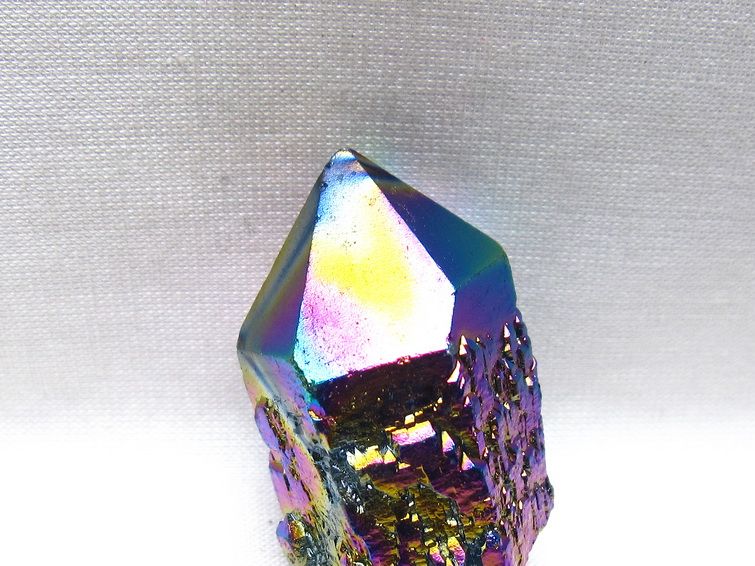 オーラクリスタル 原石 レインボーブルー エレスチャル オーラ水晶 一点物 171-8854