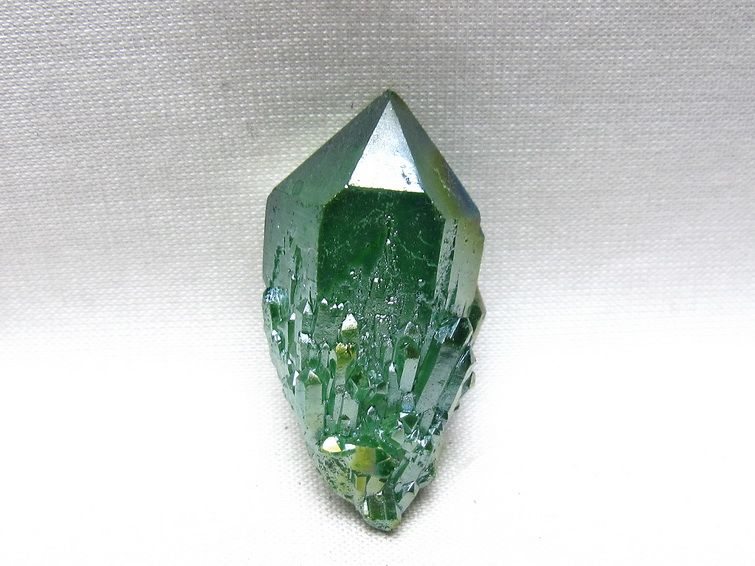 オーラクリスタル 原石 グリーン エレスチャル オーラ水晶 一点物 171-8856