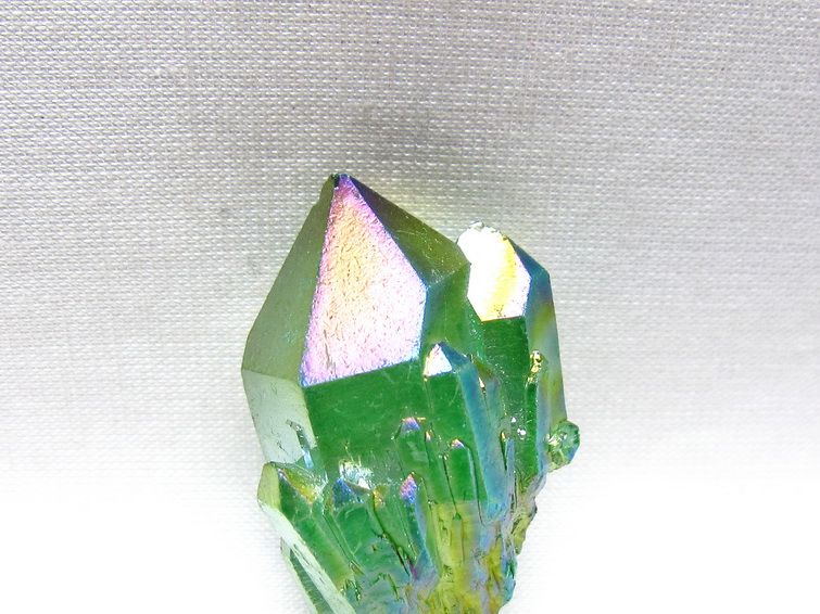 オーラクリスタル 原石 グリーン エレスチャル オーラ水晶 一点物 171-8857