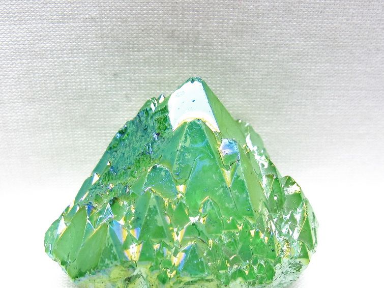 オーラクリスタル 原石 グリーン エレスチャル オーラ水晶 一点物 171-8858
