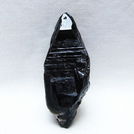 黒水晶 モリオン 原石 山東省産 カルサイト付き 一点物 171-9977