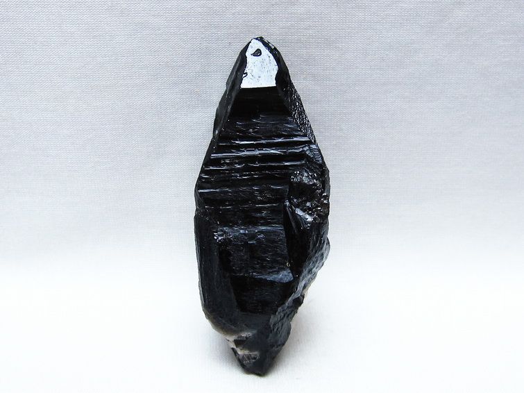 黒水晶 モリオン 原石 山東省産 カルサイト付き 一点物 171-9977