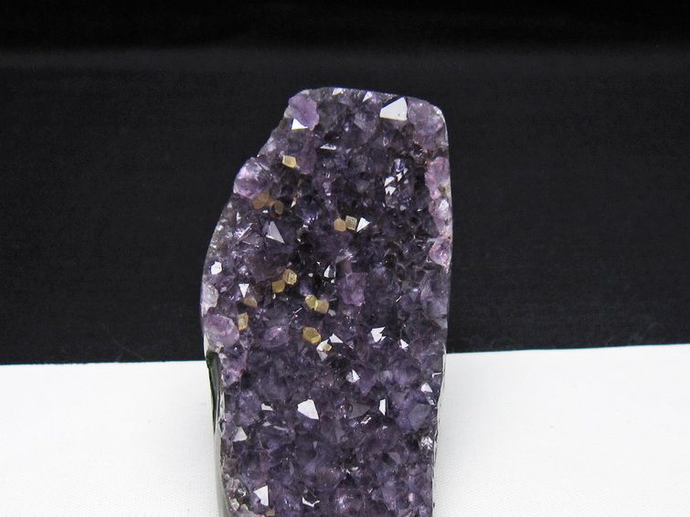 アメジスト クラスター ウルグアイ産 カルサイト共生 アメジスト 原石 amethyst 一点物 172-4210