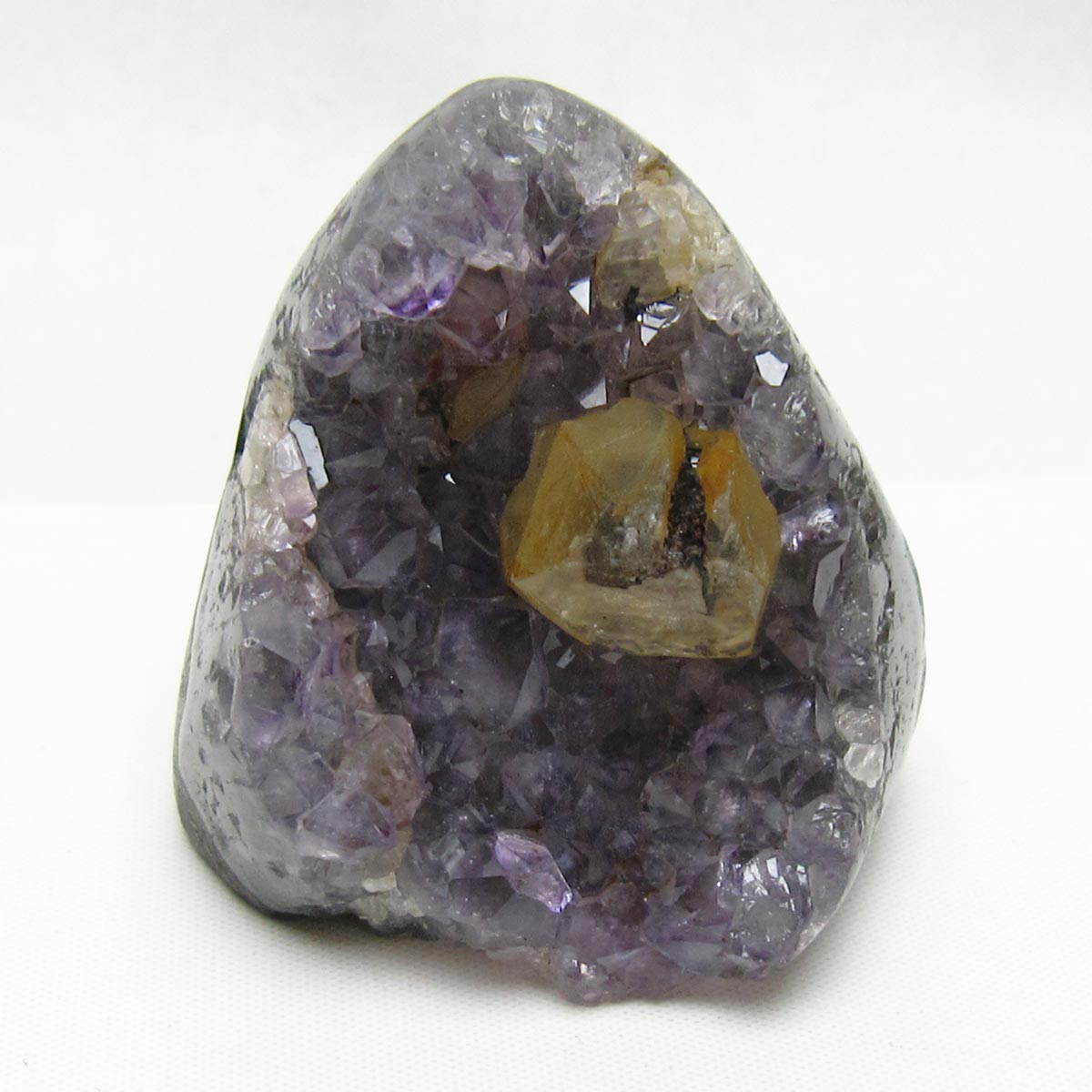 アメジスト クラスター ウルグアイ産 カルサイト共生 アメジスト 原石 amethyst 一点物 172-4211