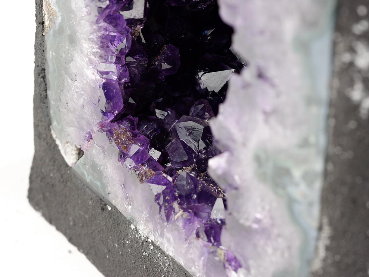 アメジストドーム 3.4Kg ウルグアイ産 ジオード カペーラ amethyst
