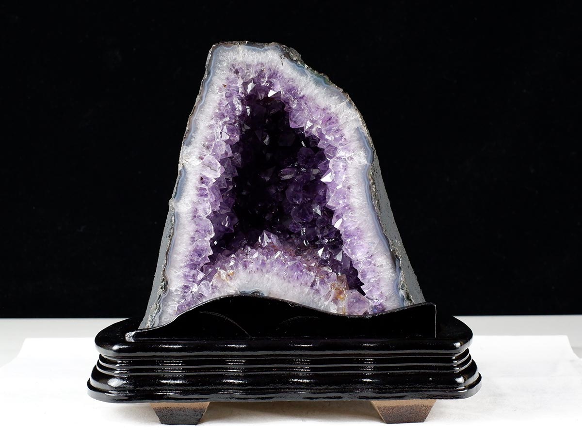 6.1Kg アメジストドーム ブラジル産 アメジスト ドーム 原石 置物 台座付属 一点物 174-2223