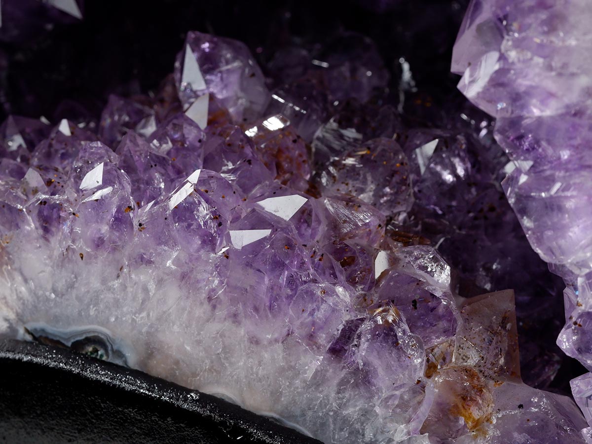 6.1Kg アメジストドーム ブラジル産 アメジスト ドーム 原石 置物 台座付属 一点物 174-2223