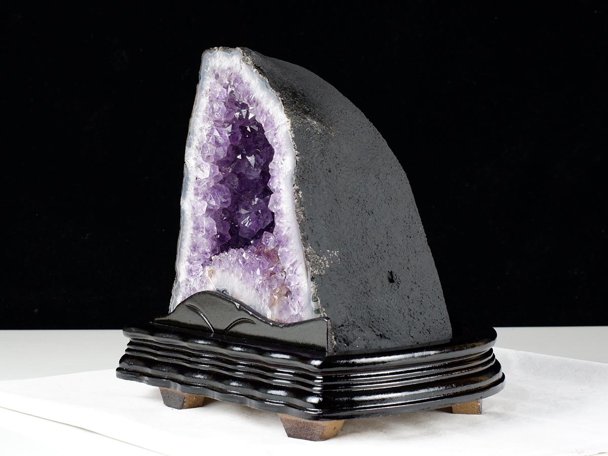 6.1Kg アメジストドーム ブラジル産 アメジスト ドーム 原石 置物 台座付属 一点物 174-2223