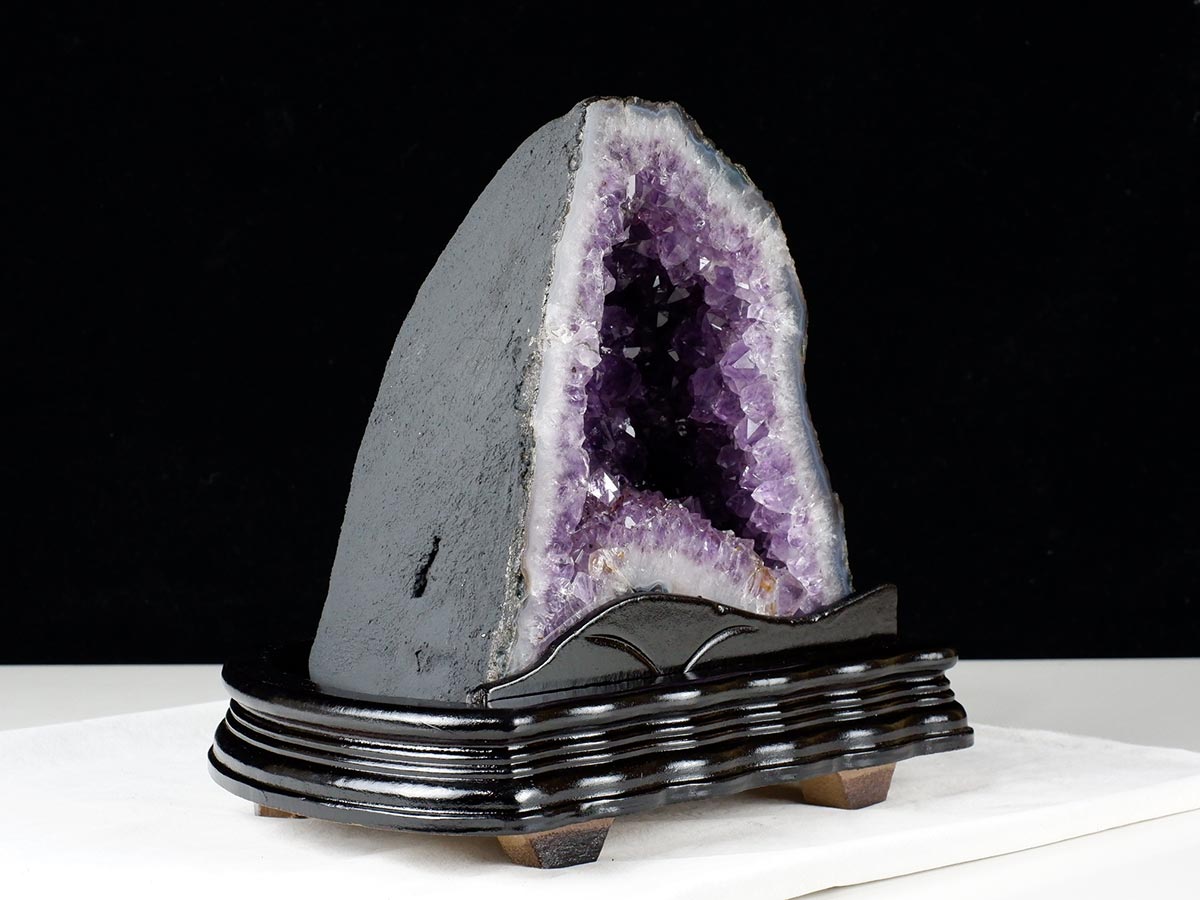 6.1Kg アメジストドーム ブラジル産 アメジスト ドーム 原石 置物 台座付属 一点物 174-2223