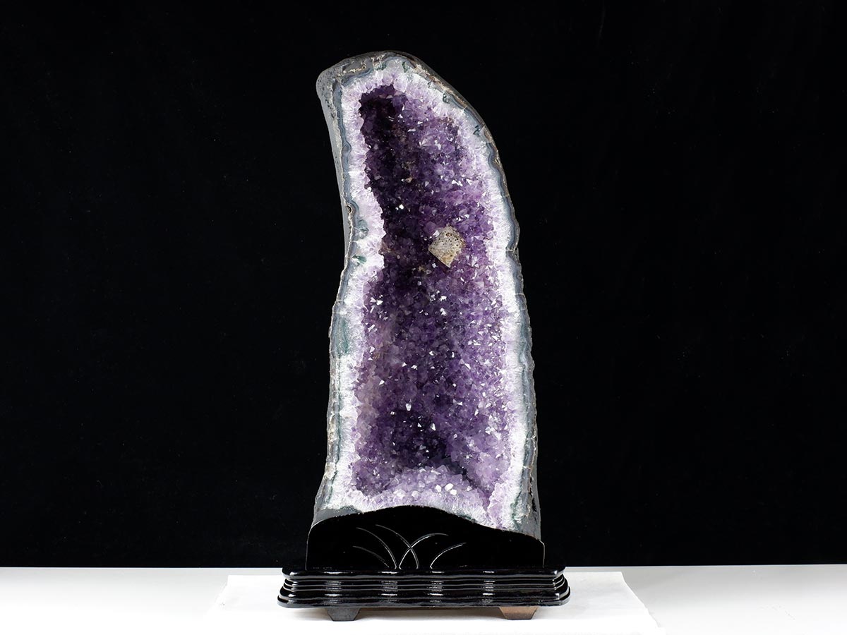 21.7Kg アメジストドーム ブラジル産 アメジスト ドーム 原石 置物 台座付属 一点物 174-2230 [sold out]