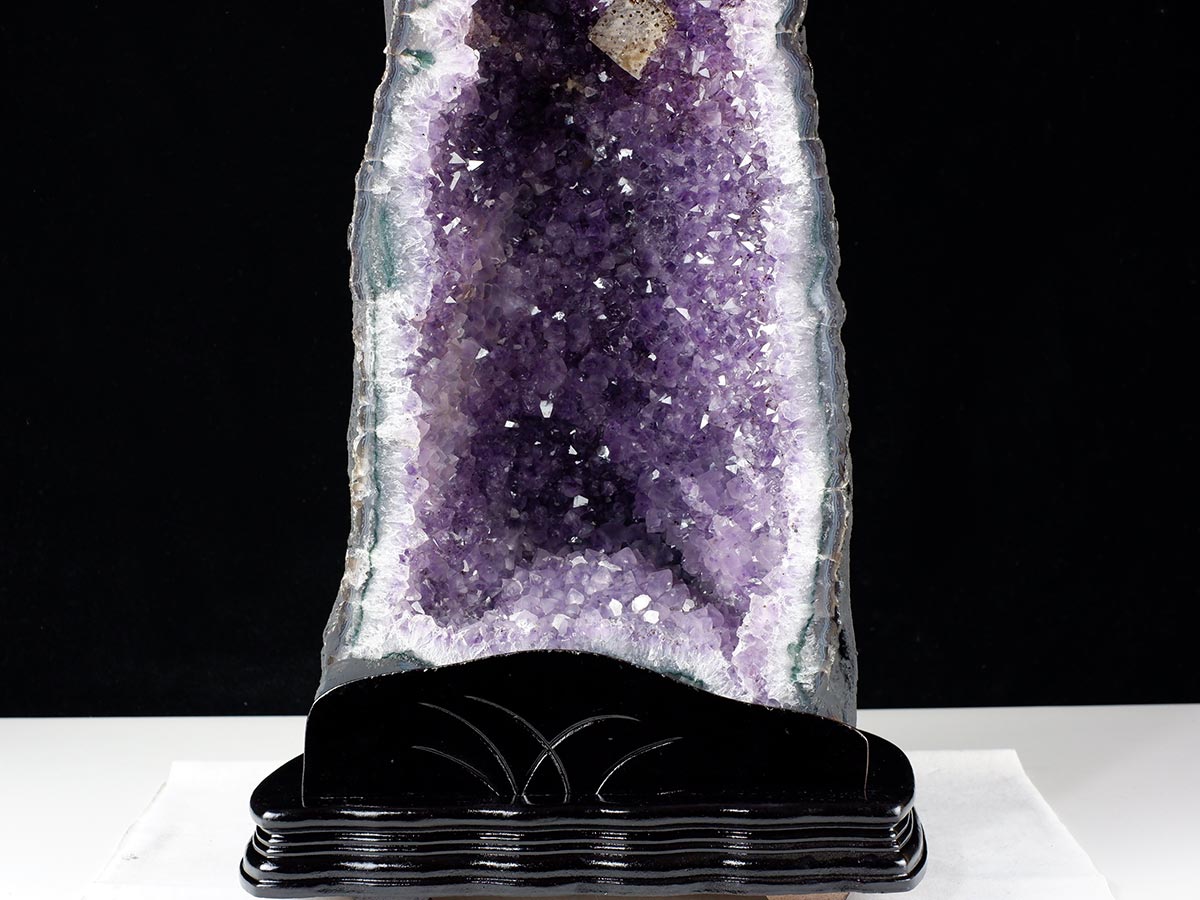 21.7Kg アメジストドーム ブラジル産 アメジスト ドーム 原石 置物 台座付属 一点物 174-2230 [sold out]