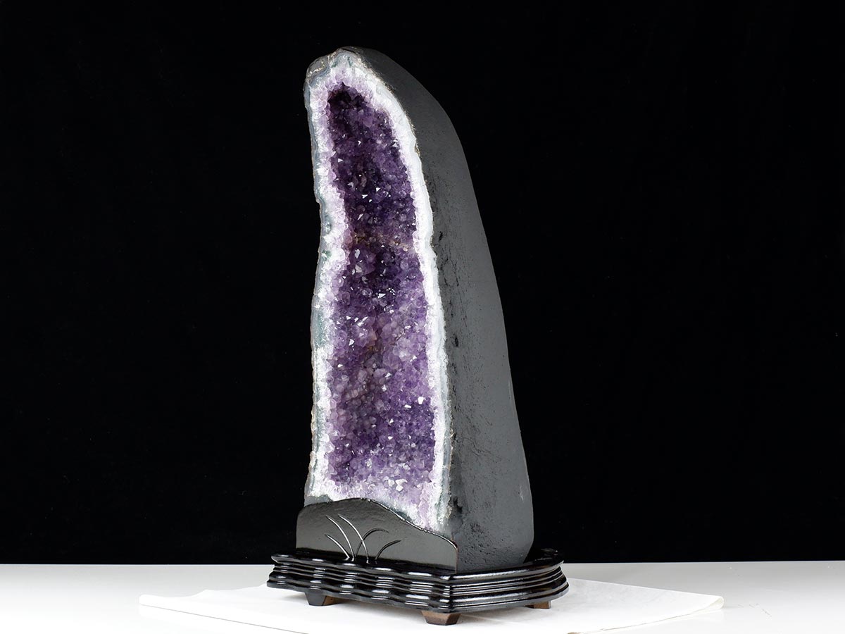 21.7Kg アメジストドーム ブラジル産 アメジスト ドーム 原石 置物 台座付属 一点物 174-2230 [sold out]