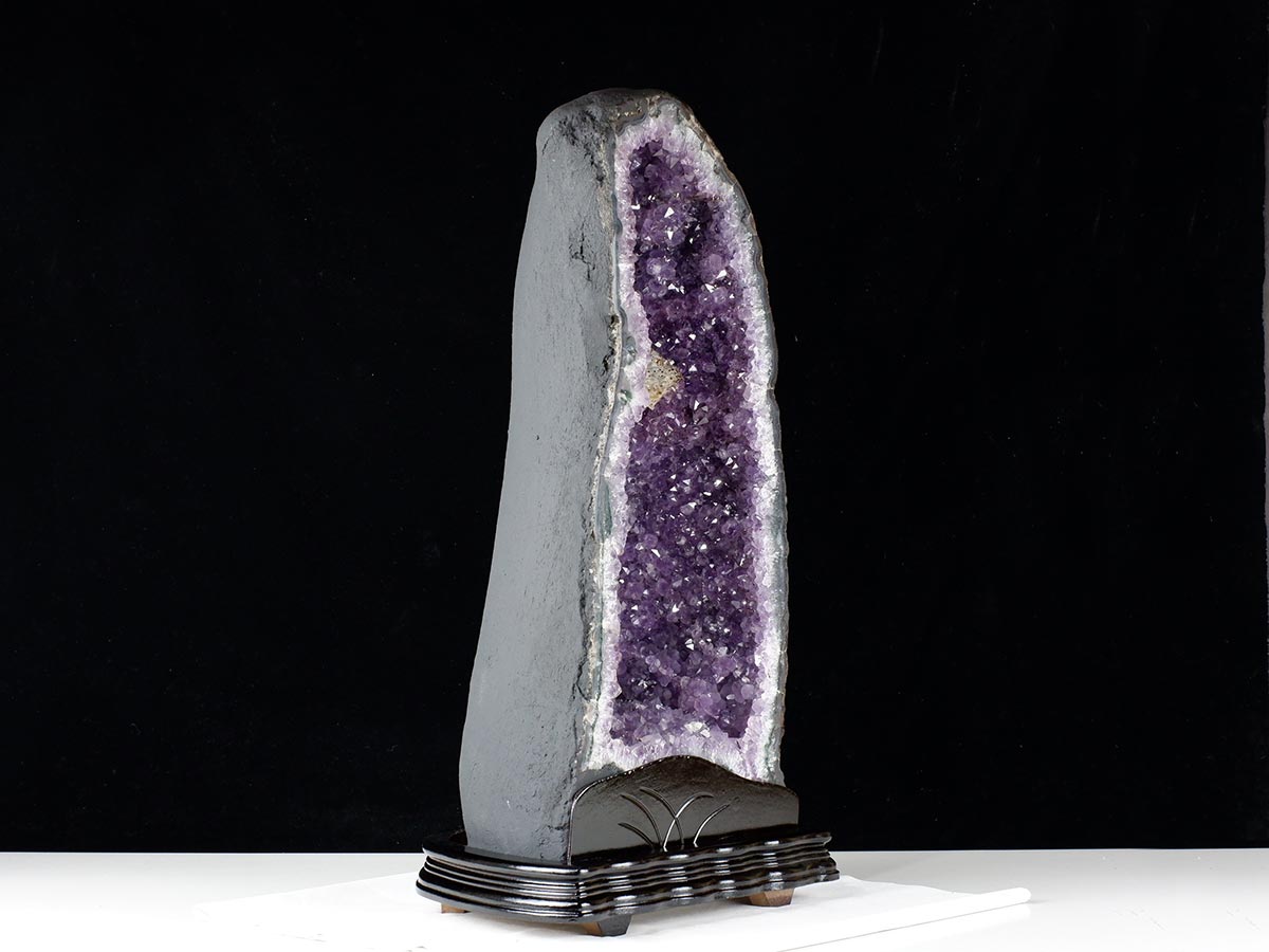 21.7Kg アメジストドーム ブラジル産 アメジスト ドーム 原石 置物 台座付属 一点物 174-2230 [sold out]