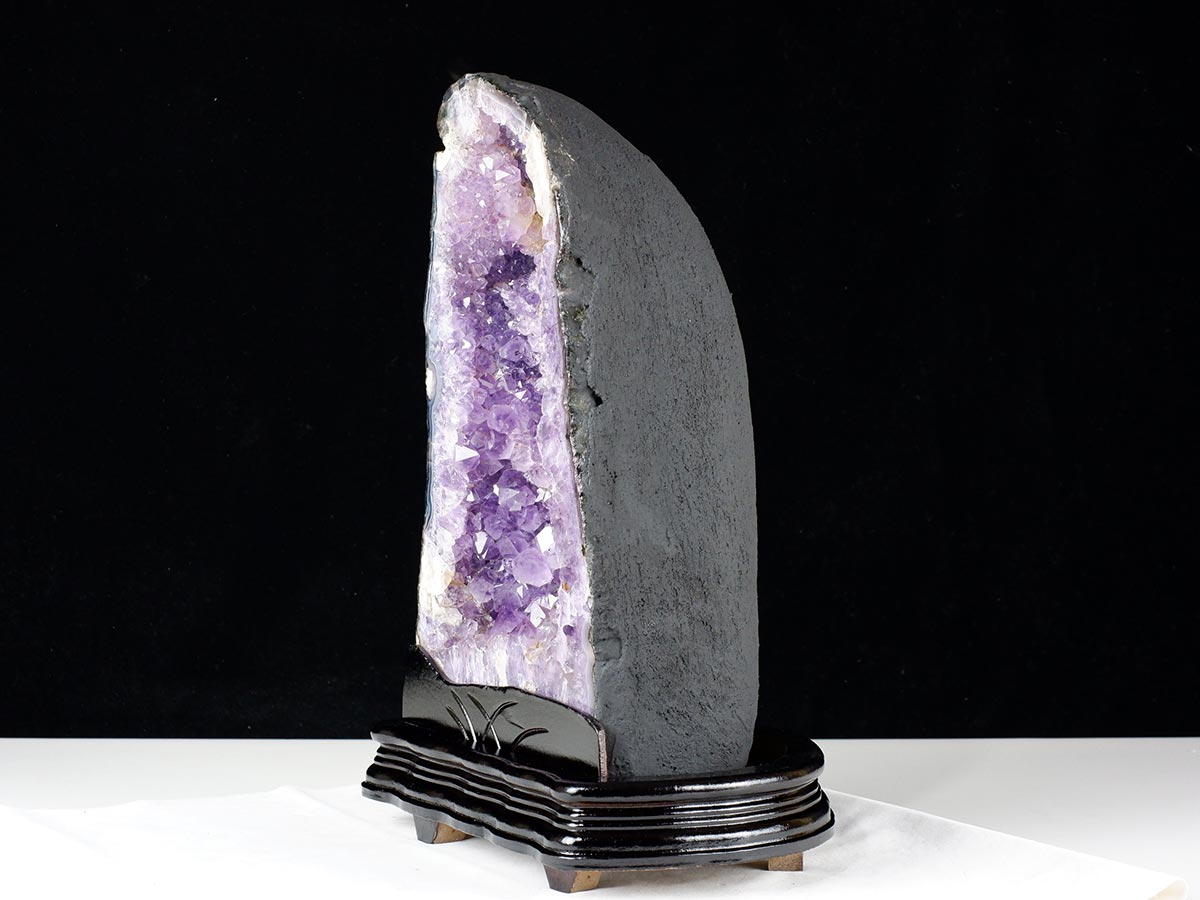 9.5Kg アメジストドーム ブラジル産 アメジスト ドーム 原石 置物 台座付属 一点物 174-2233