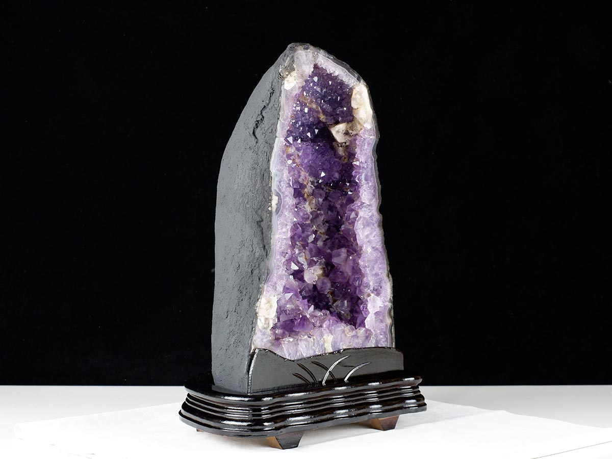 9.5Kg アメジストドーム ブラジル産 アメジスト ドーム 原石 置物 台座付属 一点物 174-2233