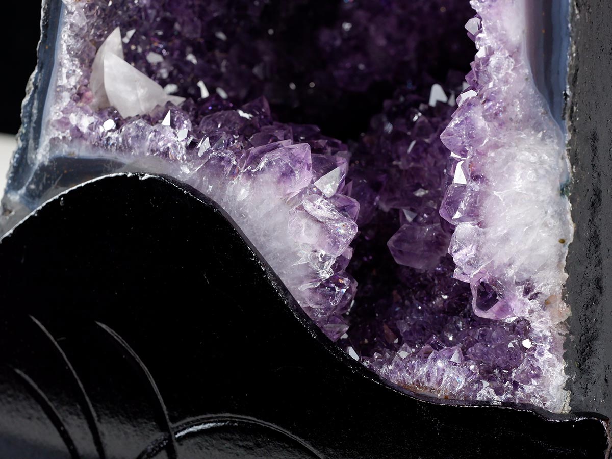 16.6Kg アメジストドーム ブラジル産 アメジスト ドーム 原石 置物 台座付属 一点物 174-2234