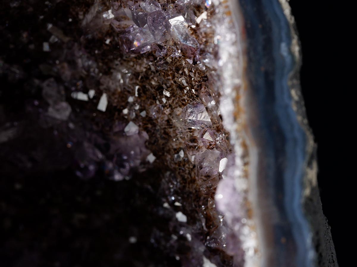 16.6Kg アメジストドーム ブラジル産 アメジスト ドーム 原石 置物 台座付属 一点物 174-2234