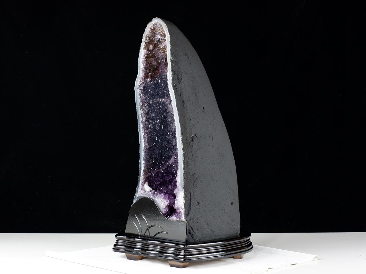 16.6Kg アメジストドーム ブラジル産 アメジスト ドーム 原石 置物 台座付属 一点物 174-2234