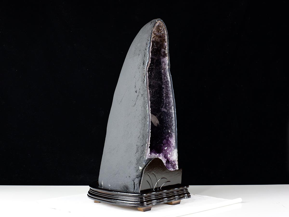 16.6Kg アメジストドーム ブラジル産 アメジスト ドーム 原石 置物 台座付属 一点物 174-2234