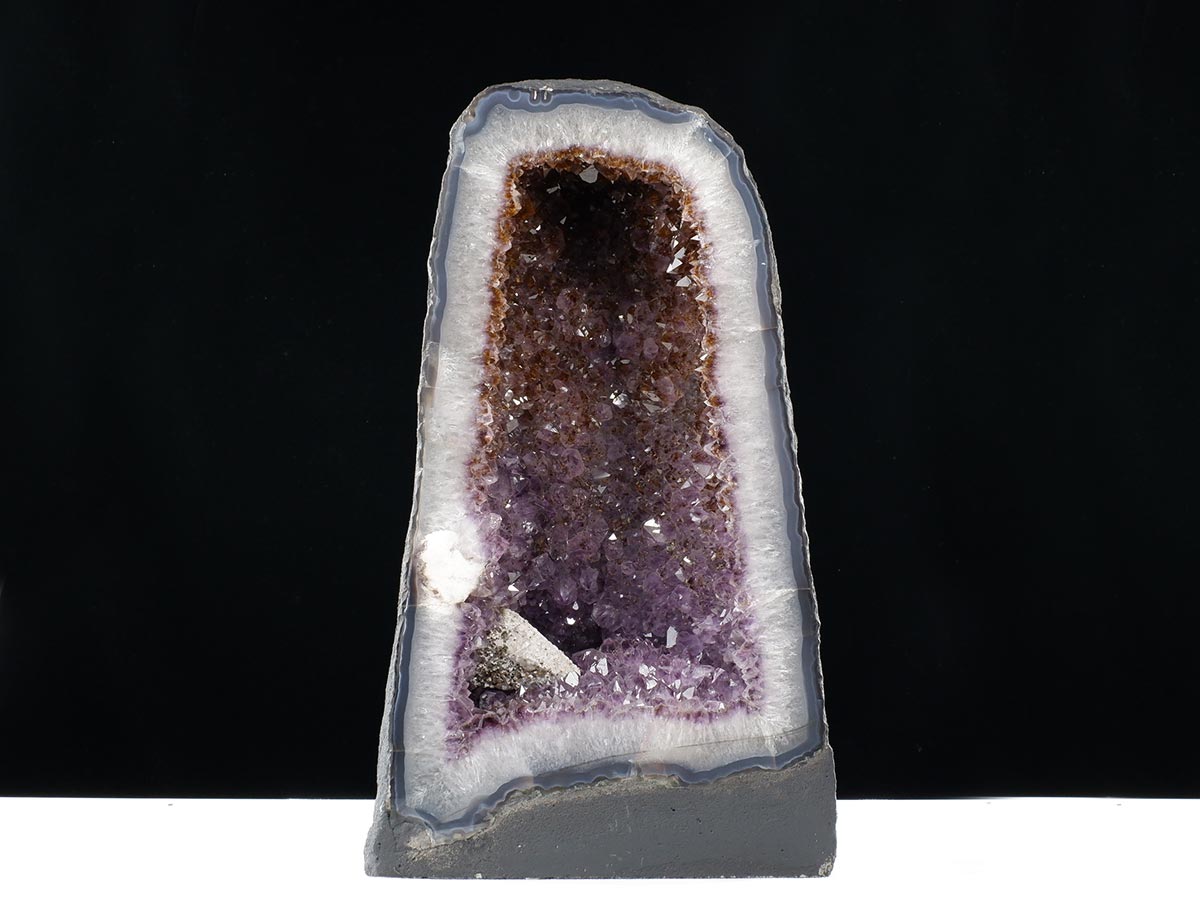 アメジストドーム 20.6kg ブラジル産 amethyst アメジスト ドーム 原石 ジオード 置物 一点物 174-2452