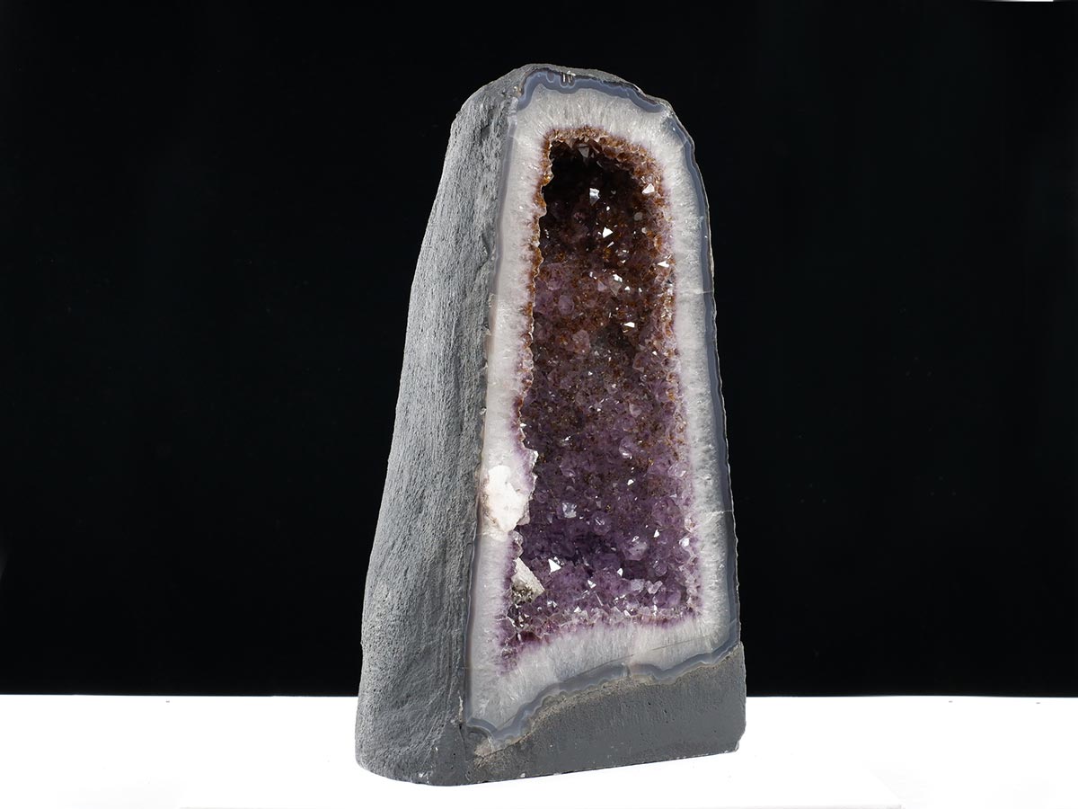 アメジストドーム 20.6kg ブラジル産 amethyst アメジスト ドーム 原石 ジオード 置物 一点物 174-2452