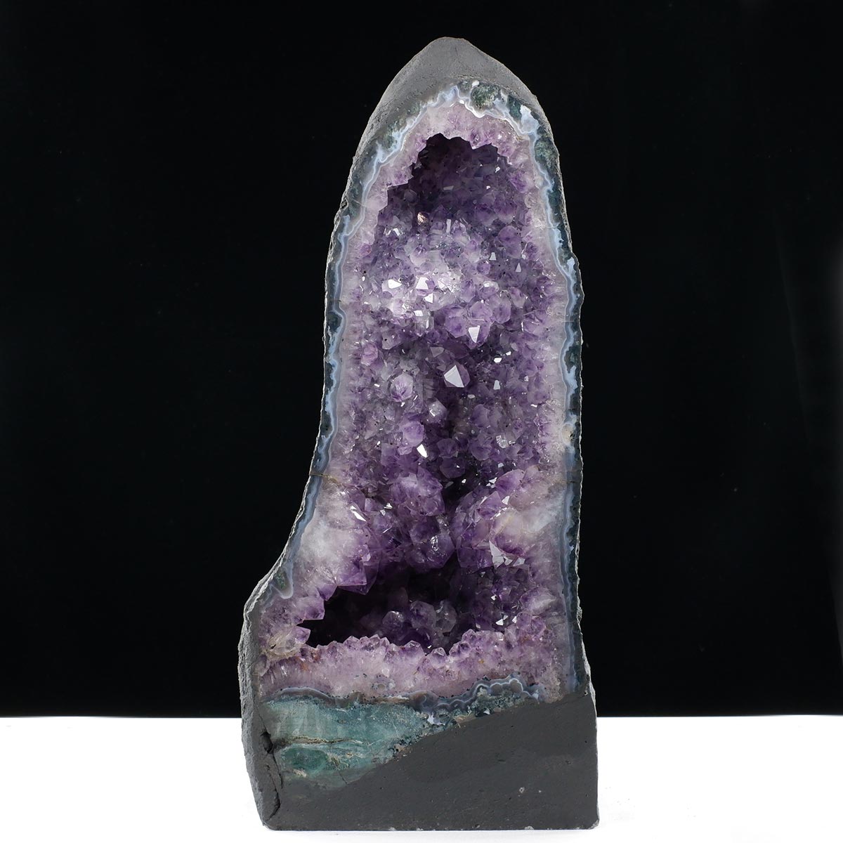 アメジストドーム 18.4kg ブラジル産 amethyst アメジスト ドーム 原石 ジオード 置物 一点物 174-2457