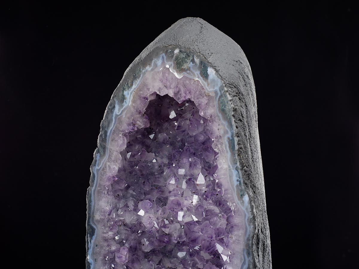 アメジストドーム 18.4kg ブラジル産 amethyst アメジスト ドーム 原石 ジオード 置物 一点物 174-2457