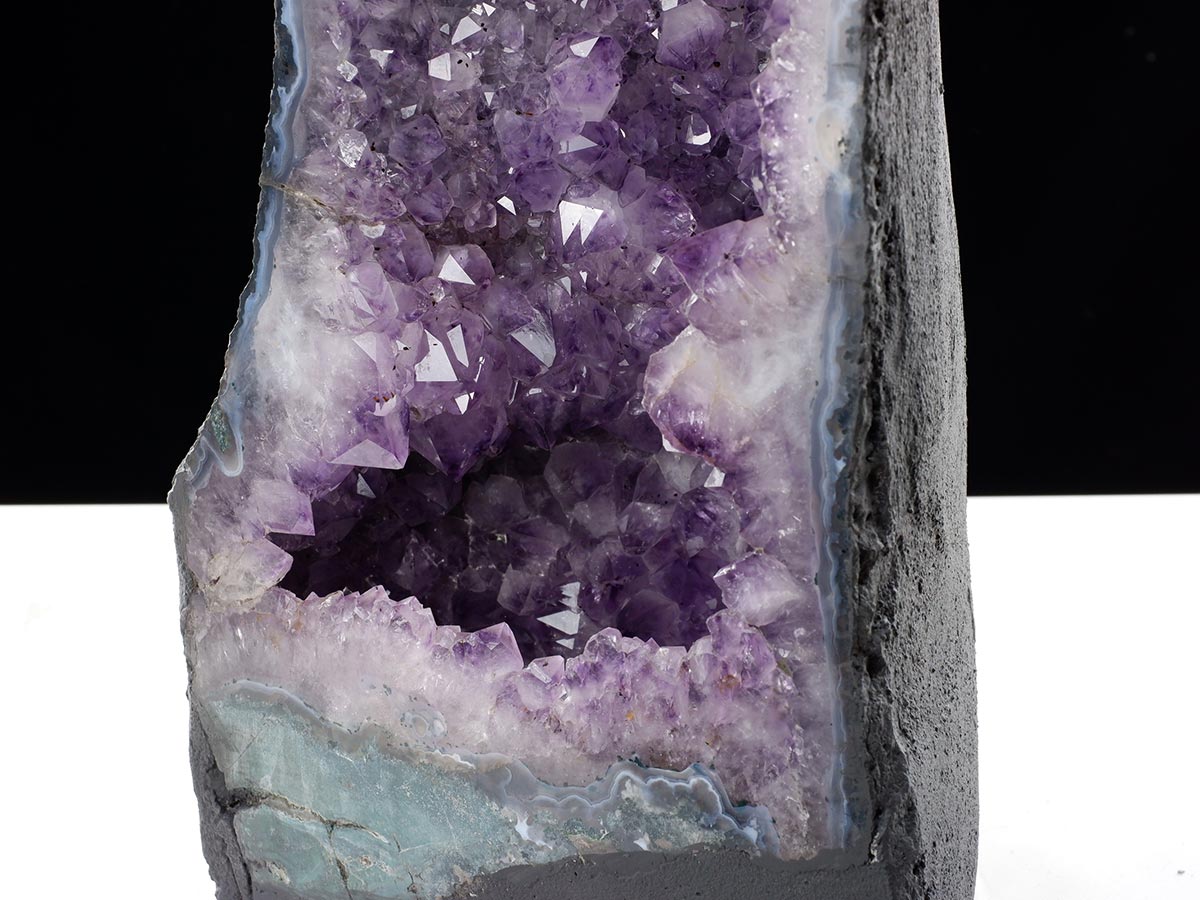 アメジストドーム 18.4kg ブラジル産 amethyst アメジスト ドーム 原石 ジオード 置物 一点物 174-2457