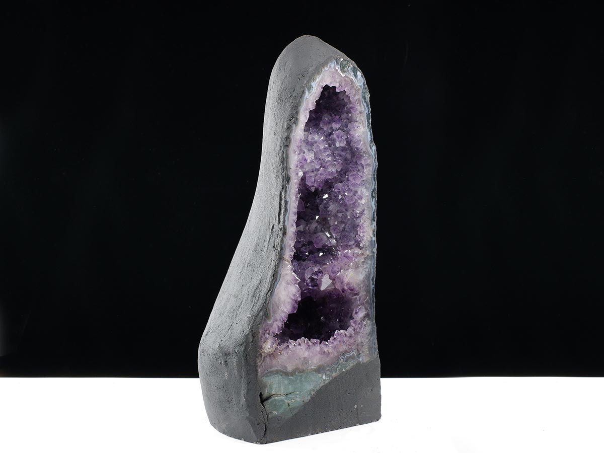 アメジストドーム 18.4kg ブラジル産 amethyst アメジスト ドーム 原石 ジオード 置物 一点物 174-2457