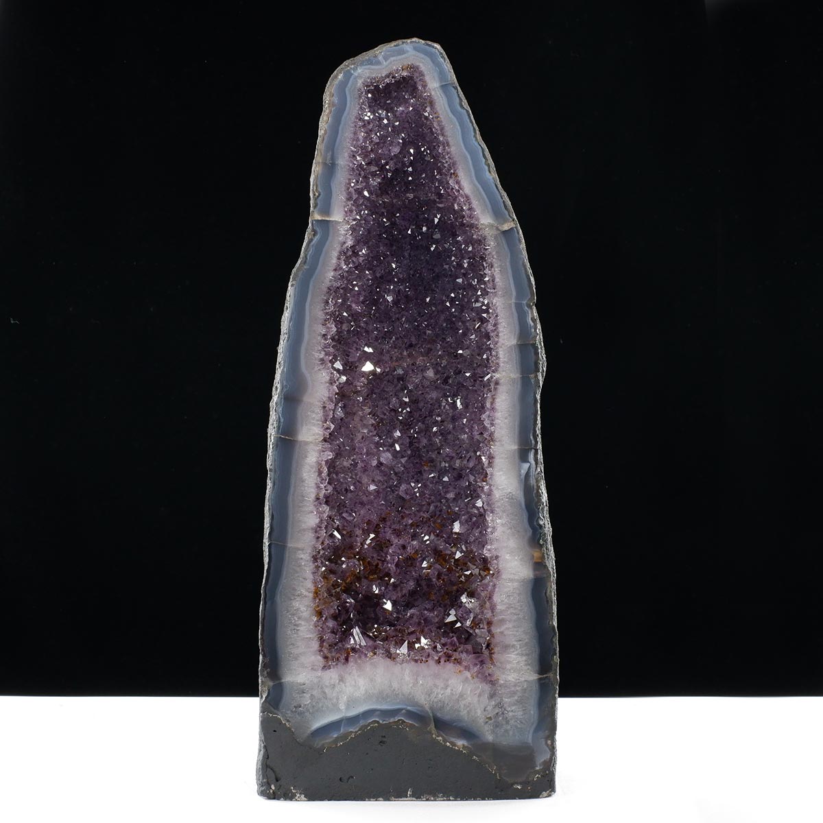 アメジストドーム 16.1kg ブラジル産 amethyst アメジスト ドーム 原石 ジオード 置物 一点物 174-2459