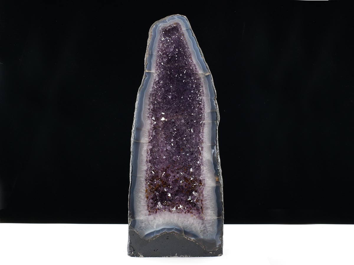 アメジストドーム 16.1kg ブラジル産 amethyst アメジスト ドーム 原石 ジオード 置物 一点物 174-2459