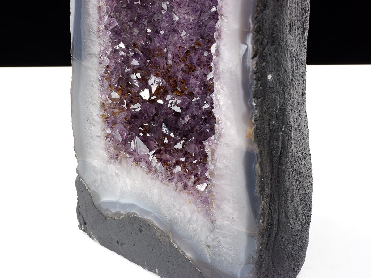 アメジストドーム 16.1kg ブラジル産 amethyst アメジスト ドーム 原石 ジオード 置物 一点物 174-2459