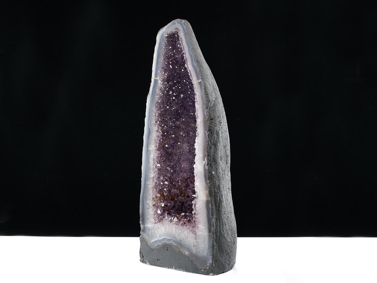 アメジストドーム 16.1kg ブラジル産 amethyst アメジスト ドーム 原石 ジオード 置物 一点物 174-2459