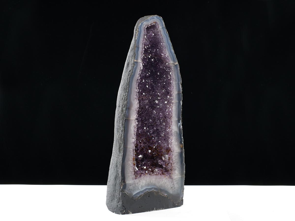 アメジストドーム 16.1kg ブラジル産 amethyst アメジスト ドーム 原石 ジオード 置物 一点物 174-2459
