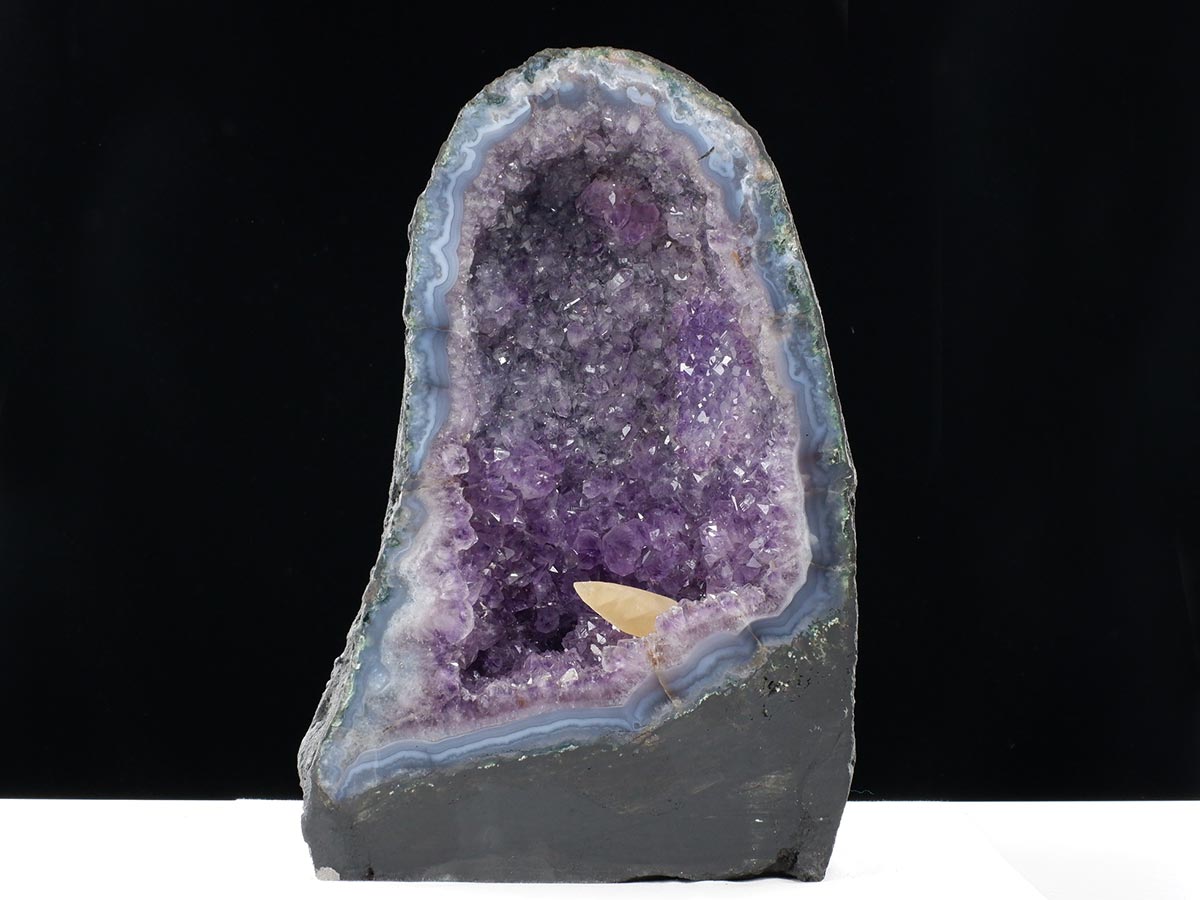 アメジストドーム 19.4kg ブラジル産 amethyst アメジスト ドーム 原石 ジオード 置物 一点物 174-2467