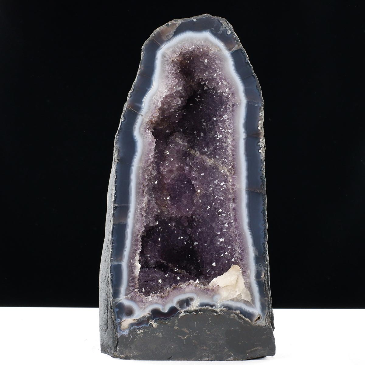 アメジストドーム 21.5kg ブラジル産 amethyst アメジスト ドーム 原石 ジオード 置物 一点物 174-2476