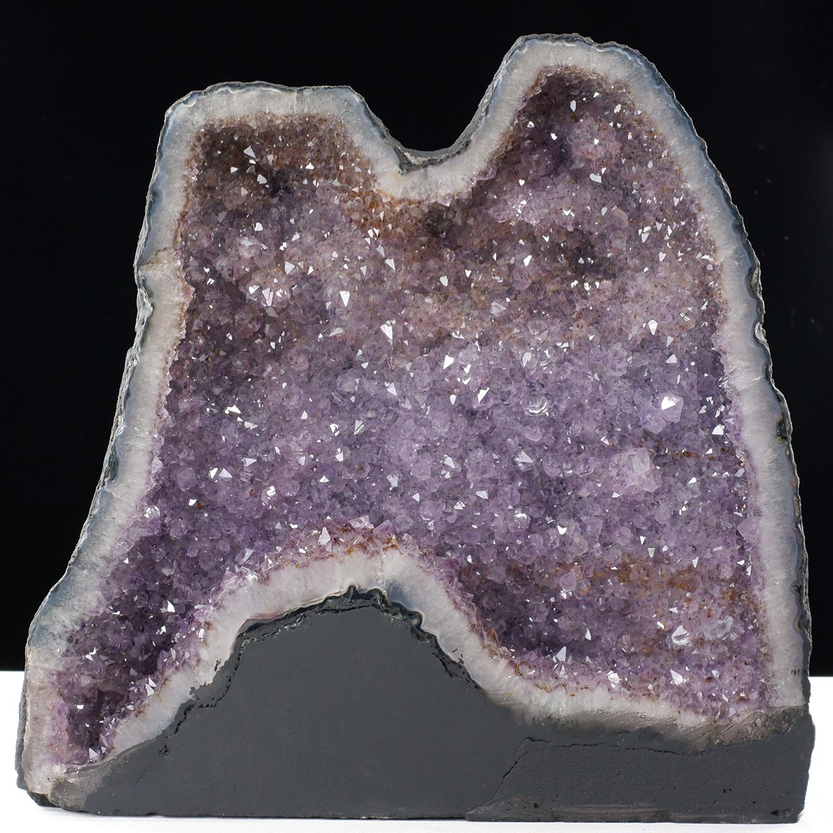 アメジストドーム 19.6kg ブラジル産 amethyst アメジスト ドーム 原石 ジオード 置物 一点物 174-2477