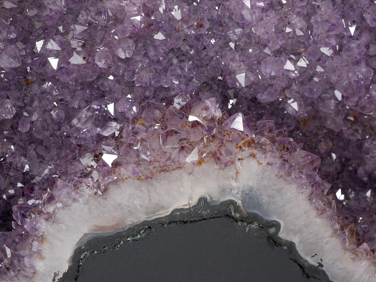 アメジストドーム 19.6kg ブラジル産 amethyst アメジスト ドーム 原石 ジオード 置物 一点物 174-2477