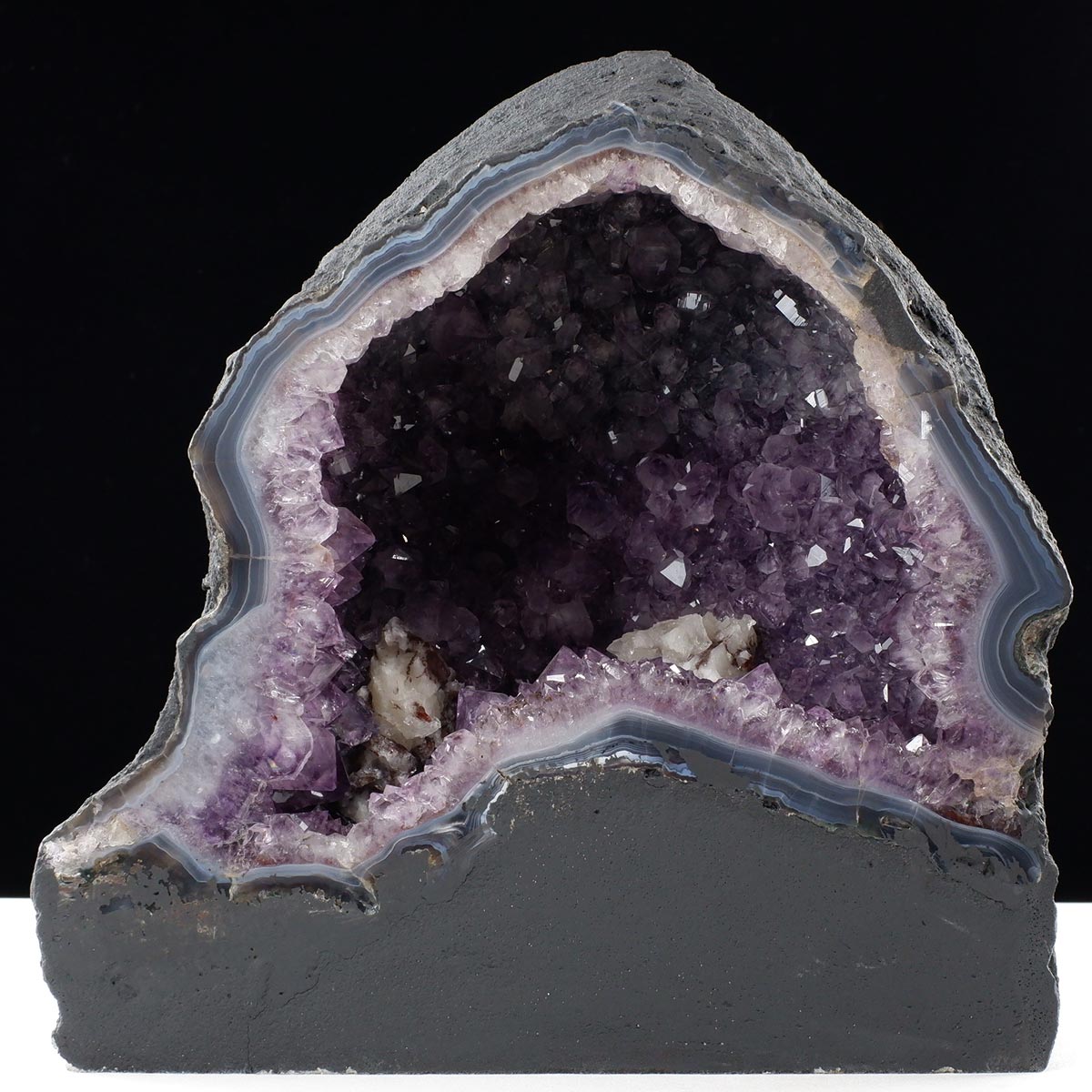 アメジストドーム 17kg ブラジル産 amethyst アメジスト ドーム 原石 ジオード 置物 一点物 174-2481
