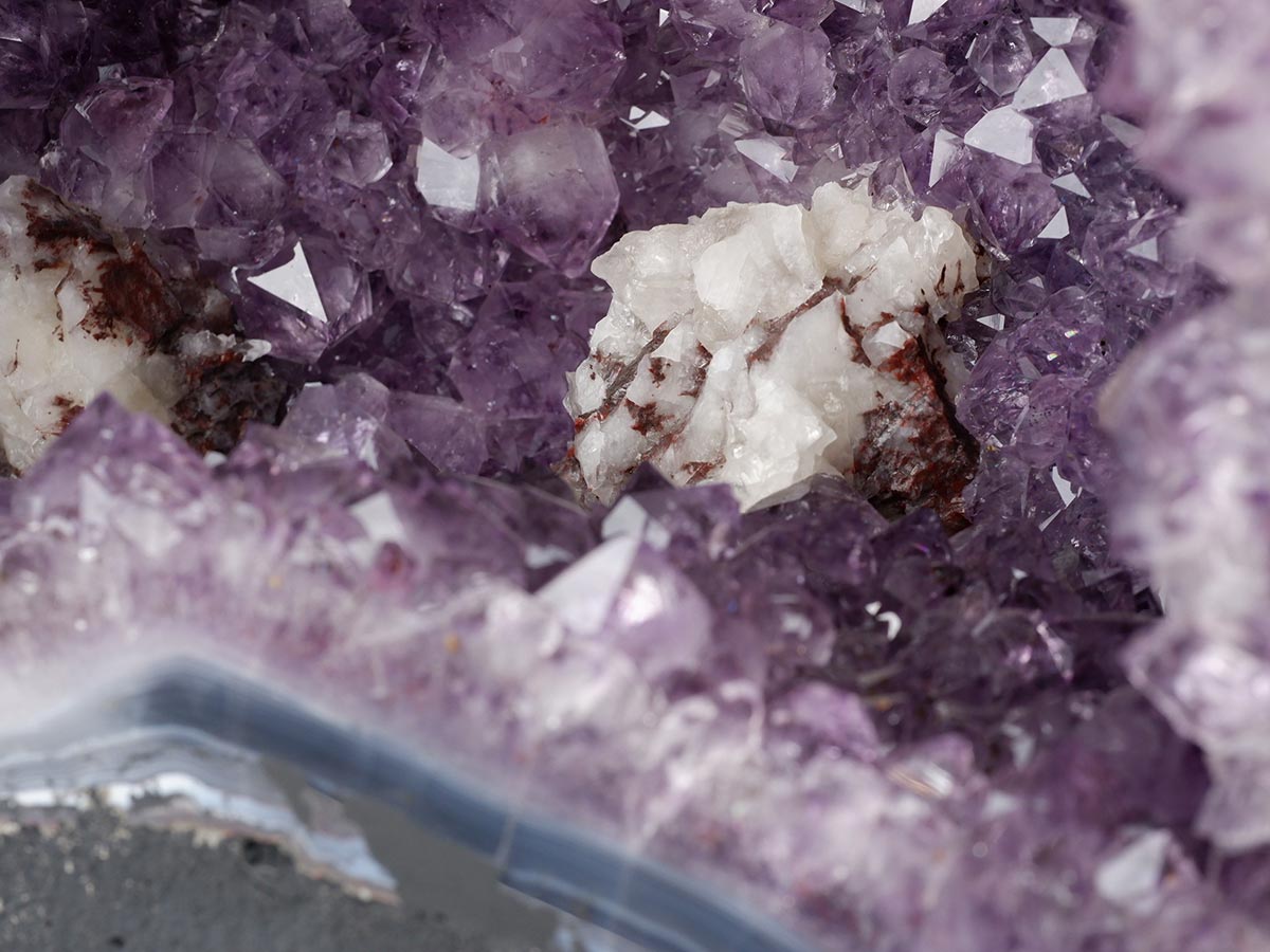 アメジストドーム 17kg ブラジル産 amethyst アメジスト ドーム 原石 ジオード 置物 一点物 174-2481
