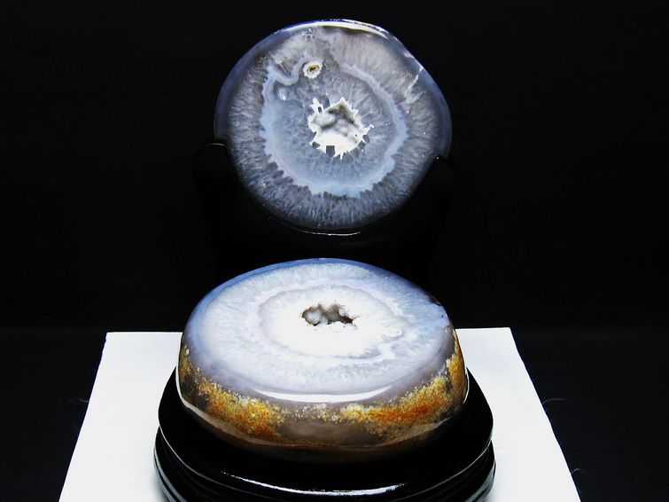 4Kg トレジャーメノウ アゲート ジオード 台座付属 一点物 175-1499