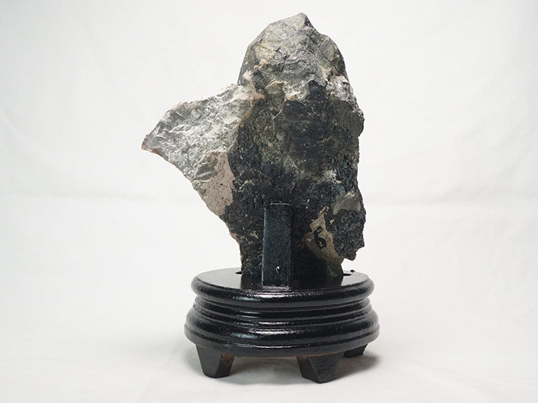 1.4Kg モリオン 黒水晶 原石 山東省産 台座付属  181-2411