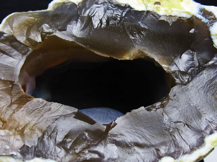 1.4Kg アゲート ジオード 原石 置物 台座付属 瑪瑙 メノウ 晶洞 一点物