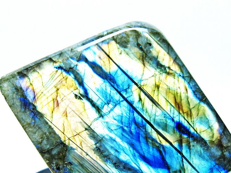ラブラドライト 原石 台座付属 一点物 181-4225 [sold out]
