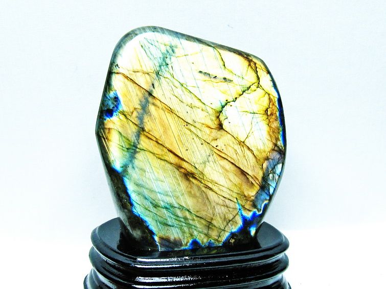 ラブラドライト 原石 台座付属 一点物 181-4252 【sold out】