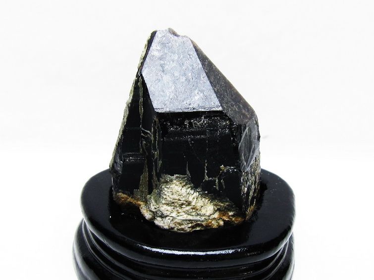 モリオン 黒水晶 原石 山東省産 台座付属 一点物 181-4475
