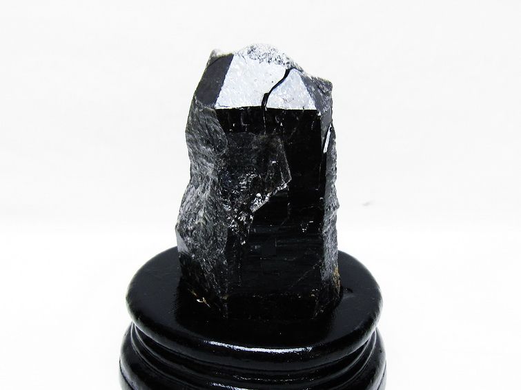 モリオン 黒水晶 原石 山東省産 台座付属 一点物 181-4476