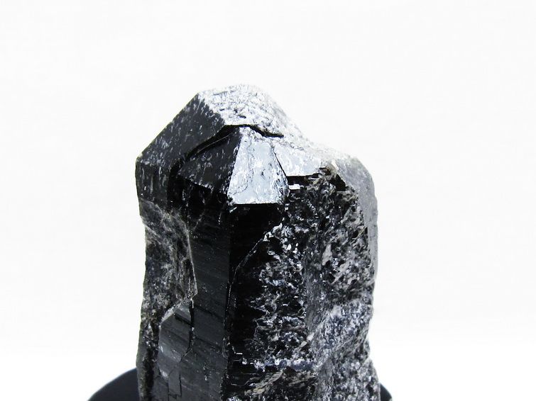 モリオン 黒水晶 原石 山東省産 台座付属 一点物 181-4476