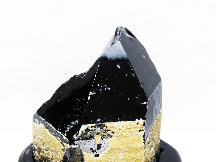 モリオン 黒水晶 原石 山東省産 台座付属 一点物 181-4480